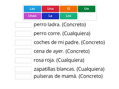 Artículos (determinados e indeterminados)