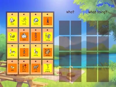 Group sort: Colourful semantics - Who? What doing?
