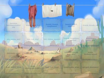 irregular verbs together plus 6 klasa