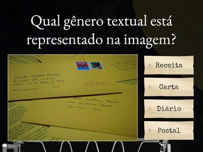 Quiz - Gêneros Textuais