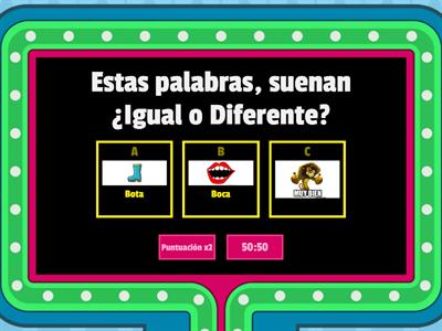 Discriminación Auditiva con Pares de mínimo contraste Fonológico