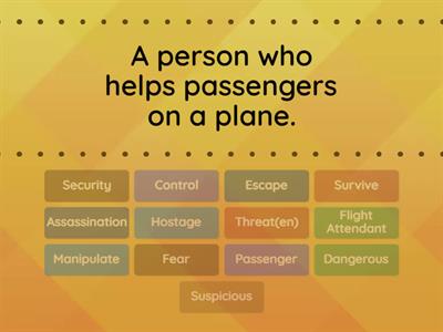 VID I1+ - 'Red Eye' Vocabulary