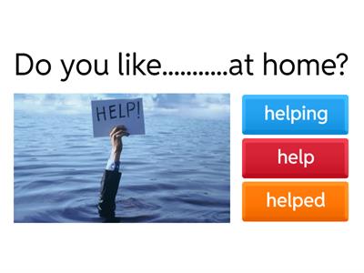 Like/love/hate/prefer + verb+ -ing