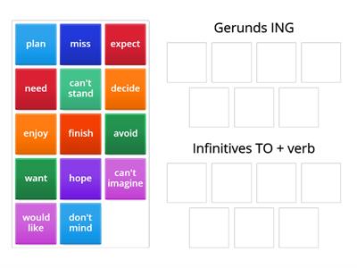 Gerunds v Infinitives