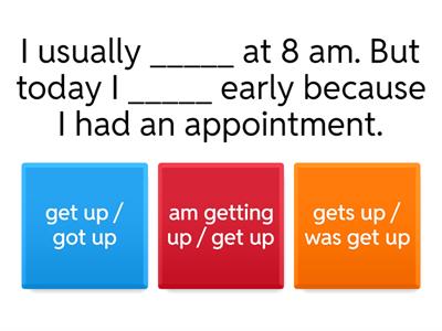 Simple Present vs Past