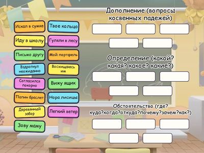  Второстепенные члены предложения