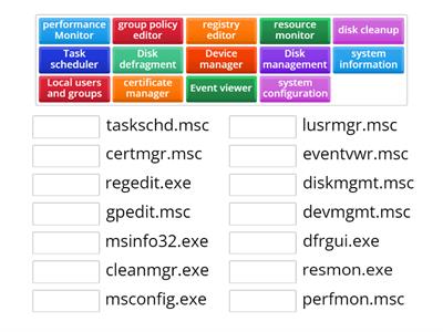 Microsoft Features and Tools - Comptia A+ 1102