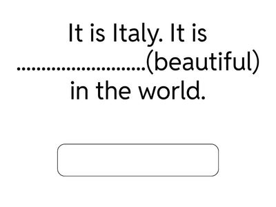 Comparative and Superlative