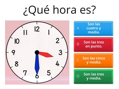 La hora que veo.