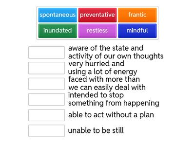 VOCABULARY- unit 9- C1.5