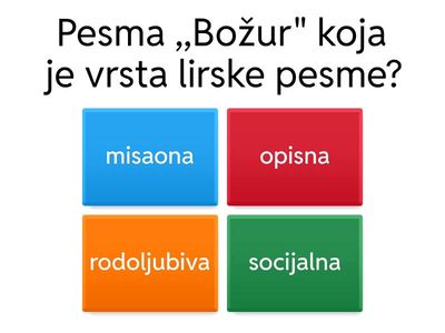 Pesma ,,Božur"