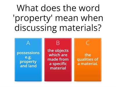 Y5 - Properties of Materials