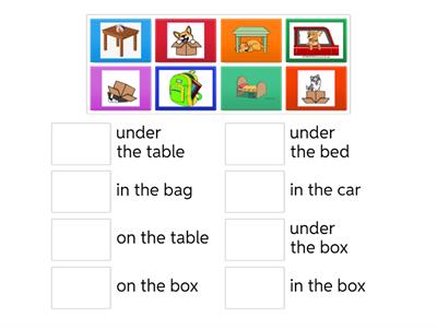 On in under phrases for kids