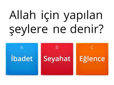 öe. İbadet.