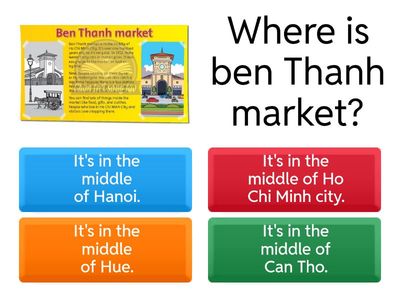 Unit 4- Reading skills- Ben Thanh market