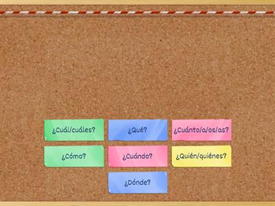 Pronombres interrogativos - ELE