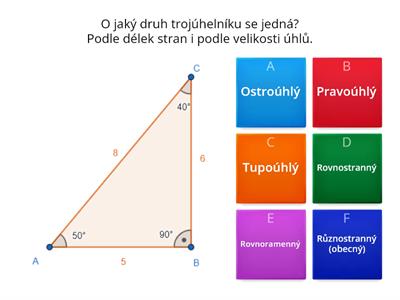 Druhy trojúhelníků