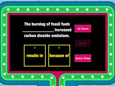 Choose the Correct Cause and Effect Signpost