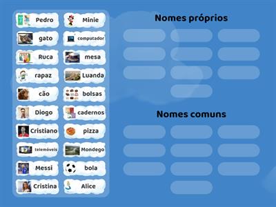 Nomes comuns e próprios