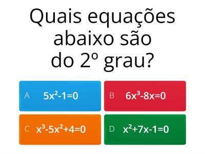 Equação do 2º Grau - 9º ano D