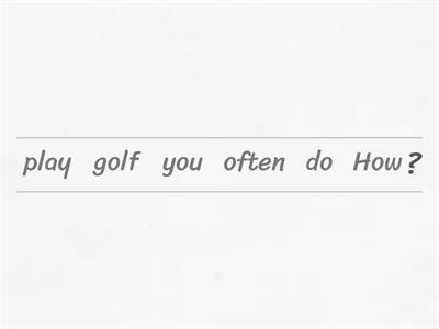 Adverbs of frequency, 1.1 Engels