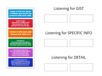 Listening Subskills