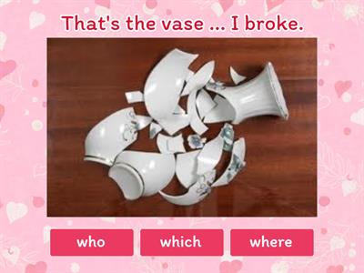  Relative pronouns WHO THAT WHICH WHERE