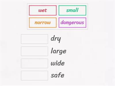 Solutions Elem 2F Adjective Opposites