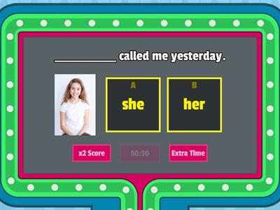 Subject and Object pronouns