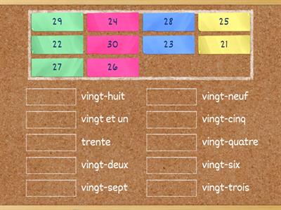 A1:  Nombres de 21 à 100