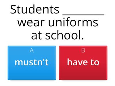 of should, have to, must