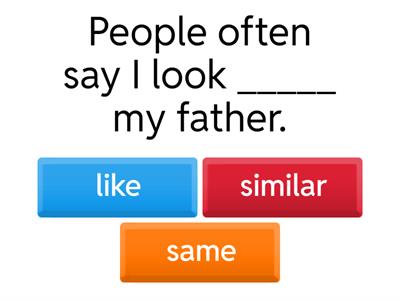 PRE-INTERMEDIATE-UNIT11-VOCABULARY SIMILARITIES