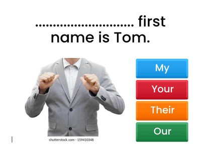 Posssessive pronouns