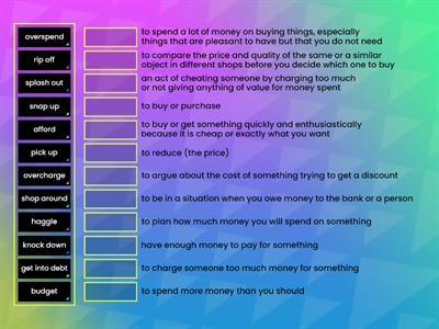 Unit 9A Shopping Verbs Sol Upper