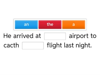 Puzzle: Definite and Indefinite Article 