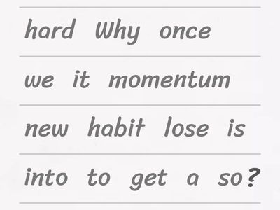 Unscramble Words to Create Questions