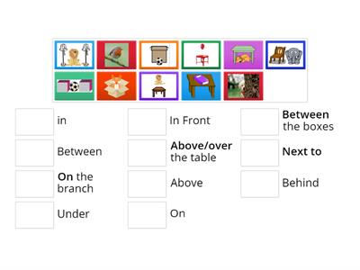 Prepositions - Match up 