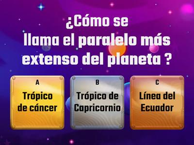 Paralelos, Meridianos, latitud y longitud 4 ° básico Miss Naty