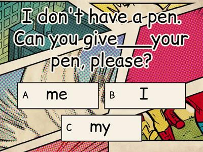 Subject / Object Pronouns 