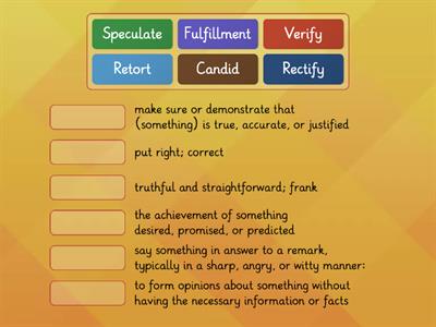 Vocabulary 8th - 3rd trimester