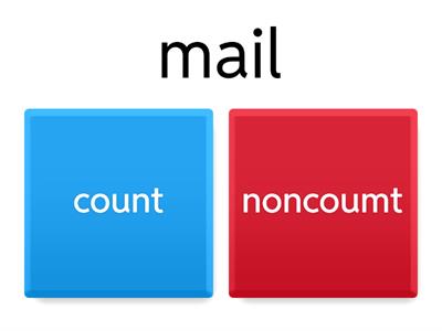 Count or noncount game