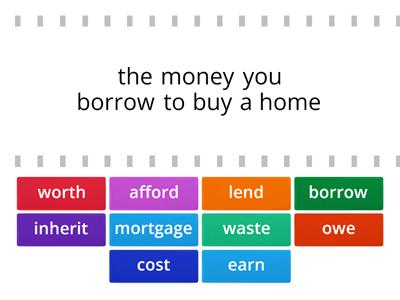 English File intermediate money vocab