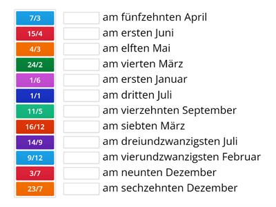 Dates match-up German