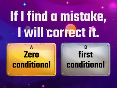  First conditional - Zero conditional 