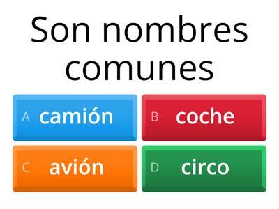 Nombres comunes