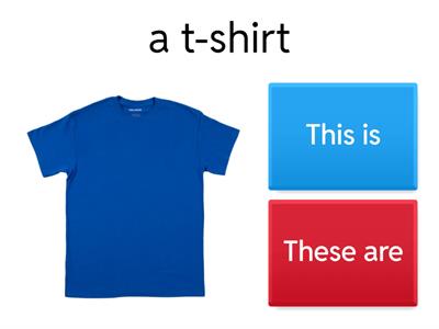 this is/these are (clothes)
