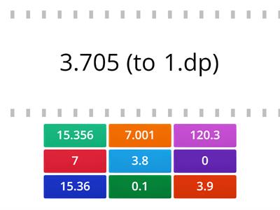 rounding to decimal places matchup