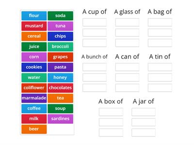 Quantities & Cointainers