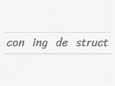 3rd-4th Syllable Scramble