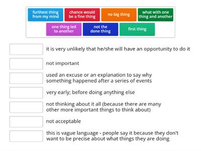 Outcomes. Adv. U3. thing